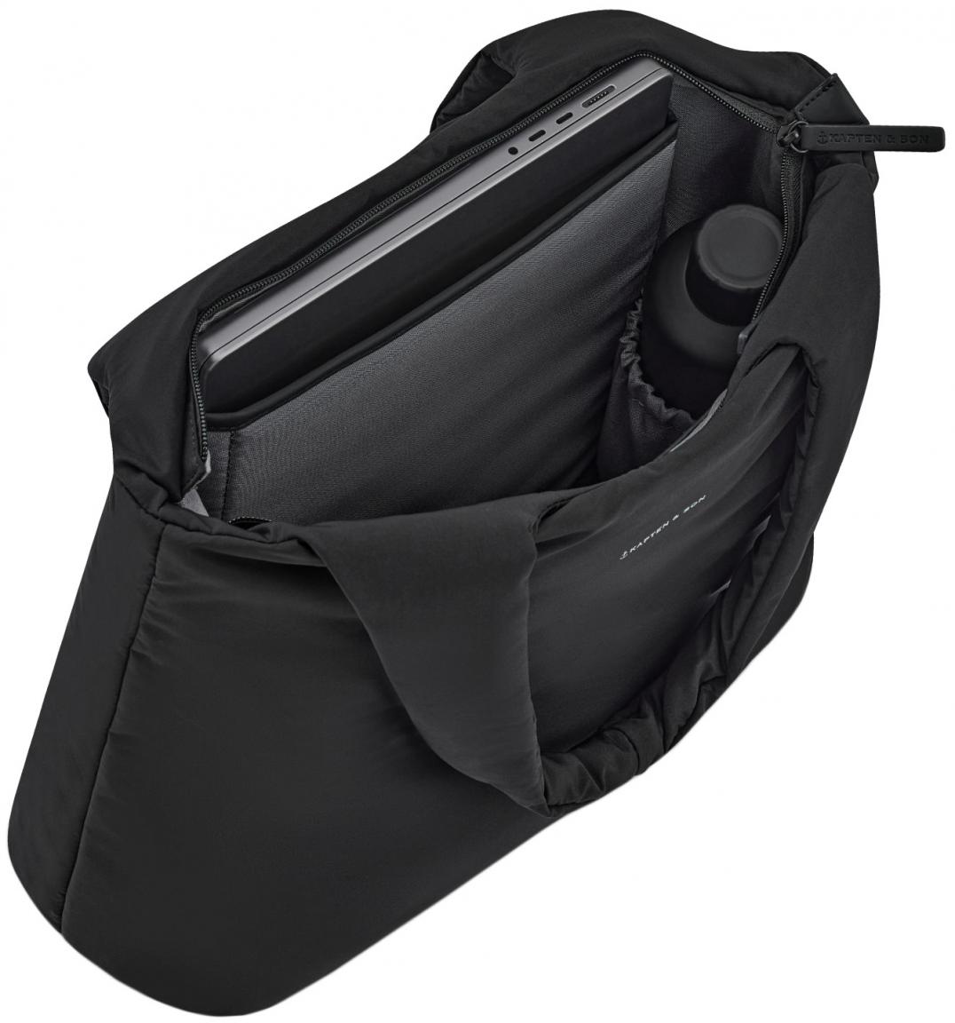Schultertasche schwarz Kapten & Son wattiert Skara Cloud