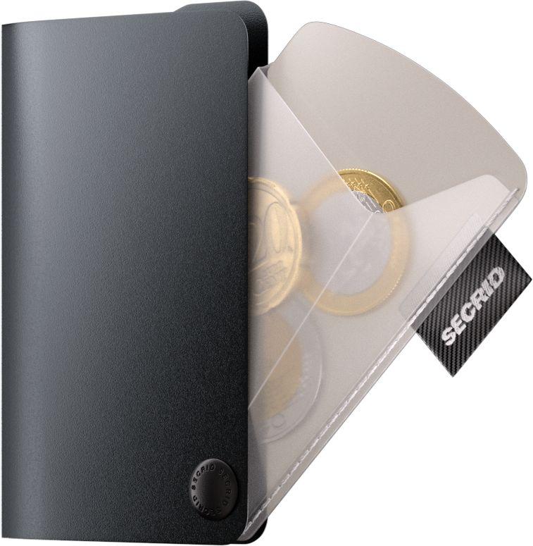Secrid Coinpocket Black Transparent Münzfach für Wallets