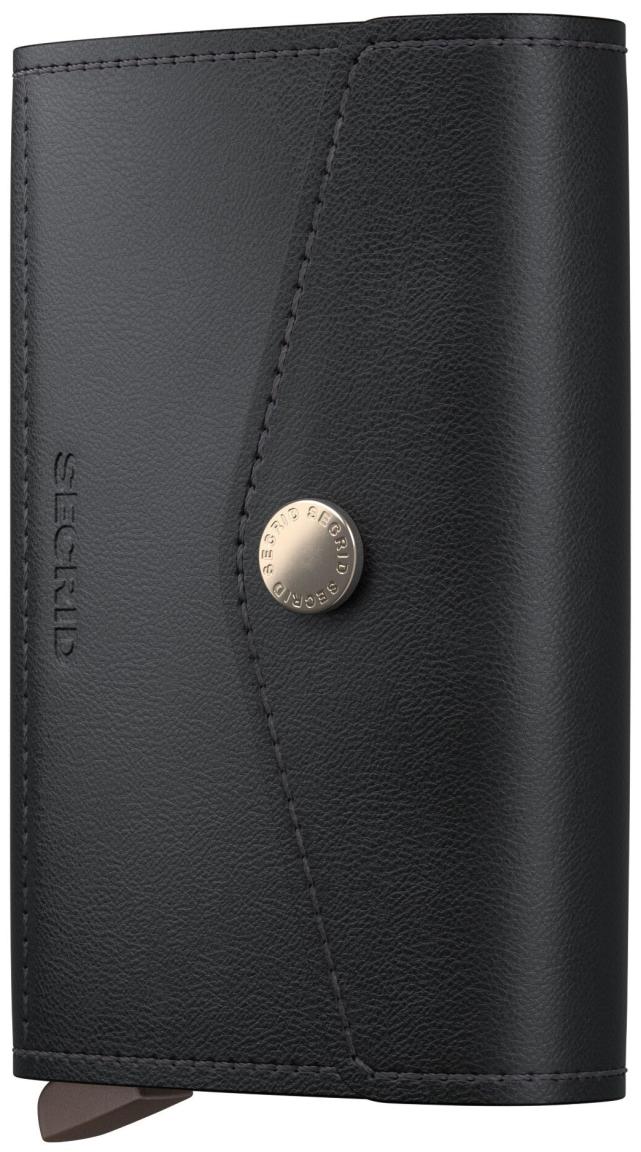 Secrid Envelope Wallet Kartenetui Leder Black Caschmere - Schwarz