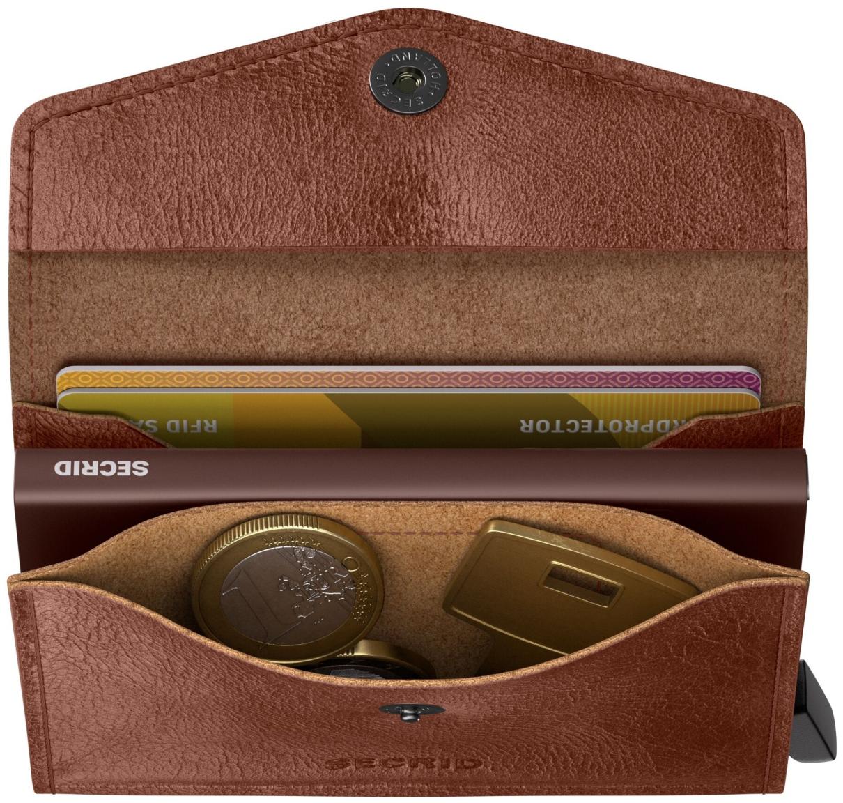 Secrid Envelope Wallet Kartenetui Leder Vintage Cognac - Braun