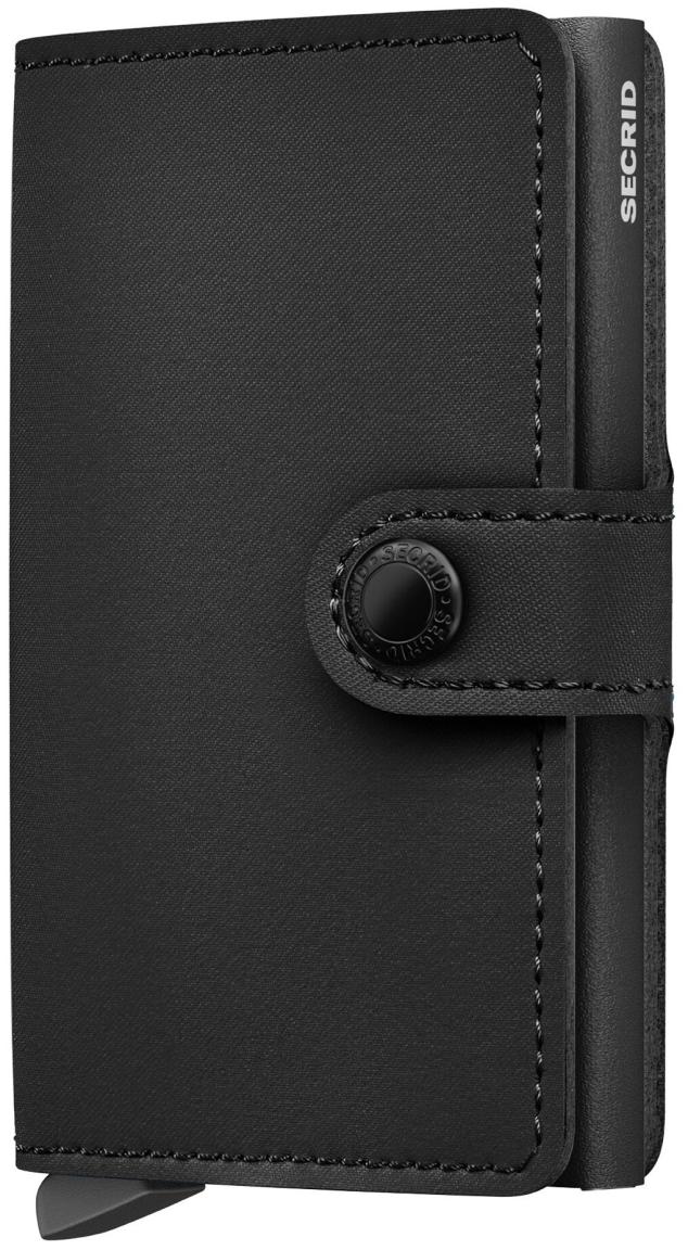 Secrid Miniwallet Kartenetui Vegan Yard Powder Black - Schwarz