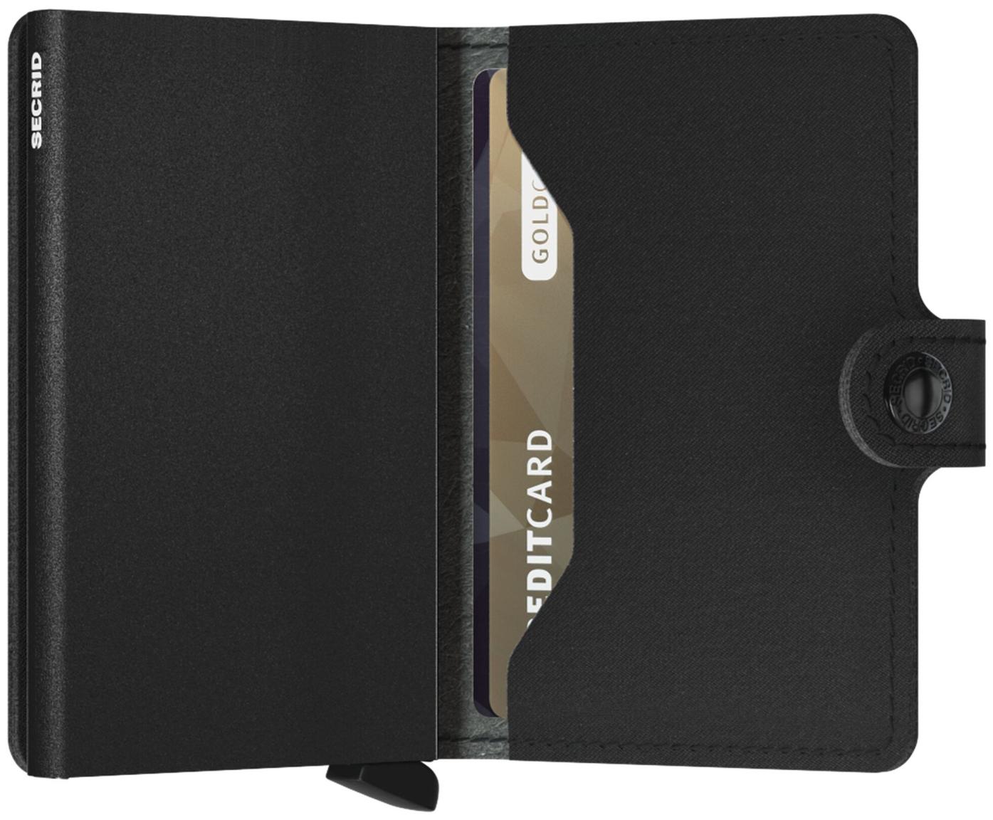 Secrid Miniwallet Kartenetui Vegan Yard Powder Black - Schwarz