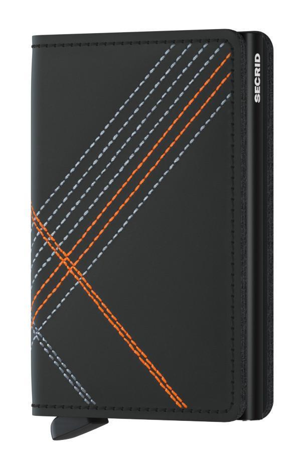 Secrid Slimwallet Kartenetui Stitch Linea Orange