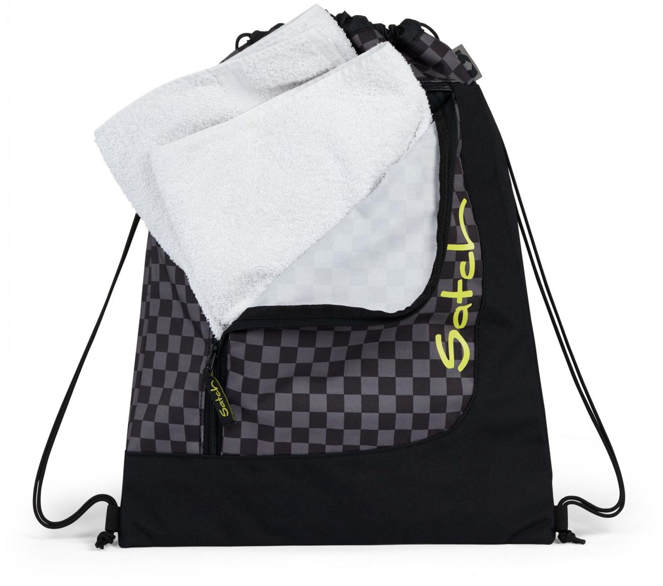 Seismic Green kleiner Sportrucksack Satch schwarz grün