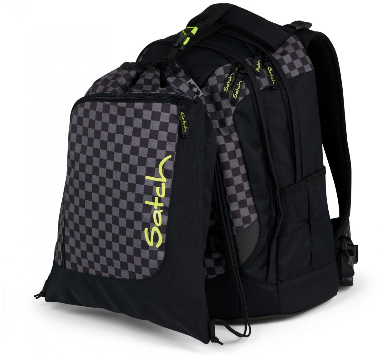 Seismic Green kleiner Sportrucksack Satch schwarz grün
