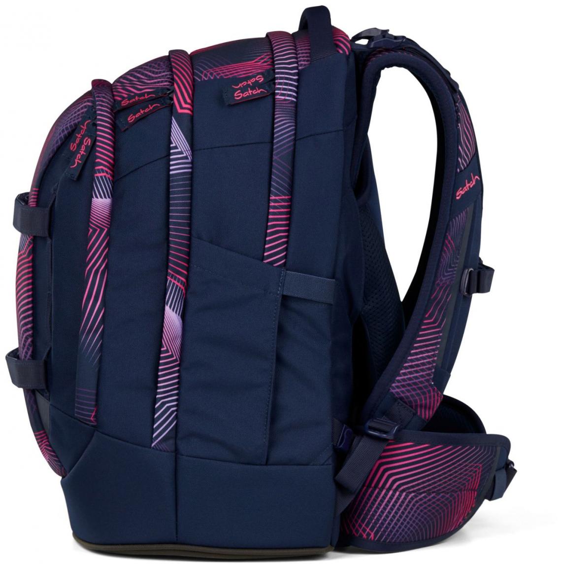 Seismic Pink Schulrucksack Satch Ready to Swap dunkelblau Pack