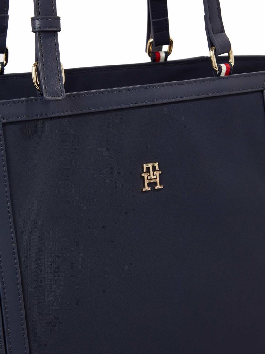 Shopper Tommy Hilfiger Essential S Tote Nylon umrahmt blau