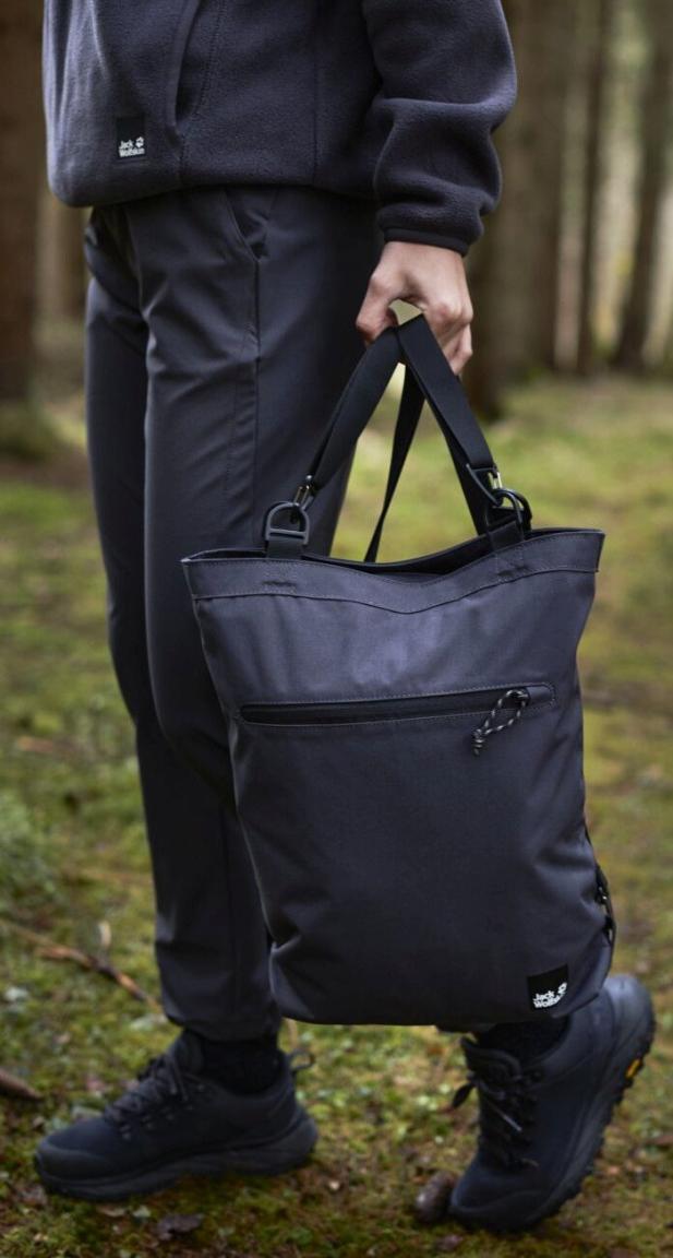 Shopper mit Rucksackfunktion Jack Wolfskin 365 Tote Bag Phantom Grau