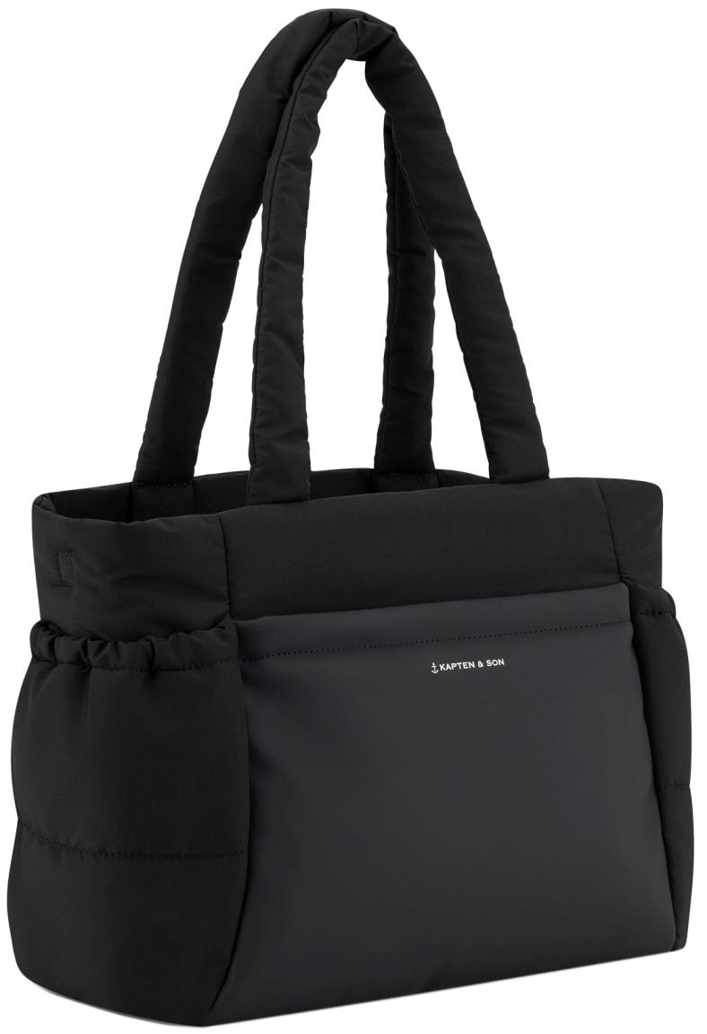 Shoppertasche Kapten & Son Hellvi Cloud Medium schwarz klassisch