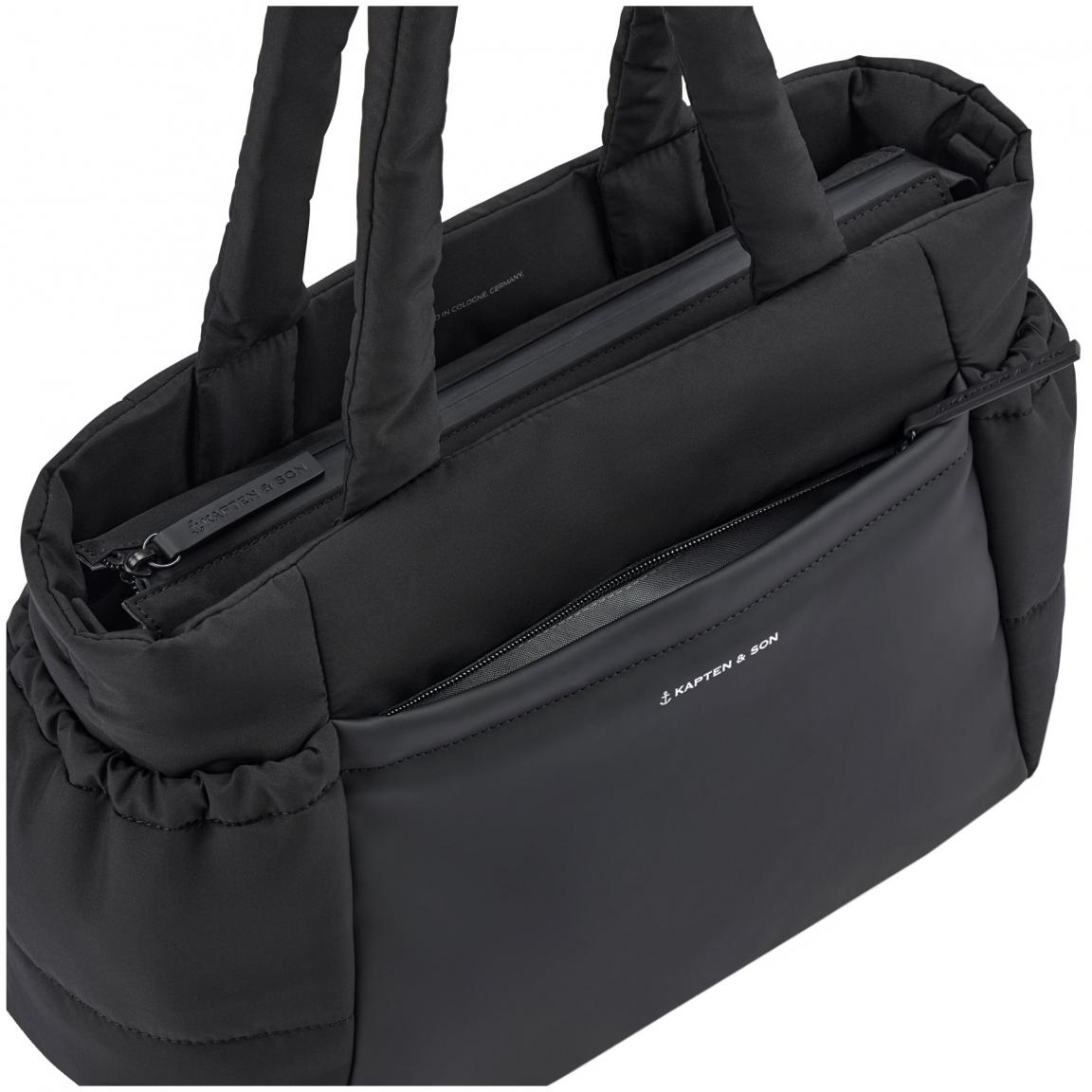 Shoppertasche Kapten & Son Hellvi Cloud Medium schwarz klassisch