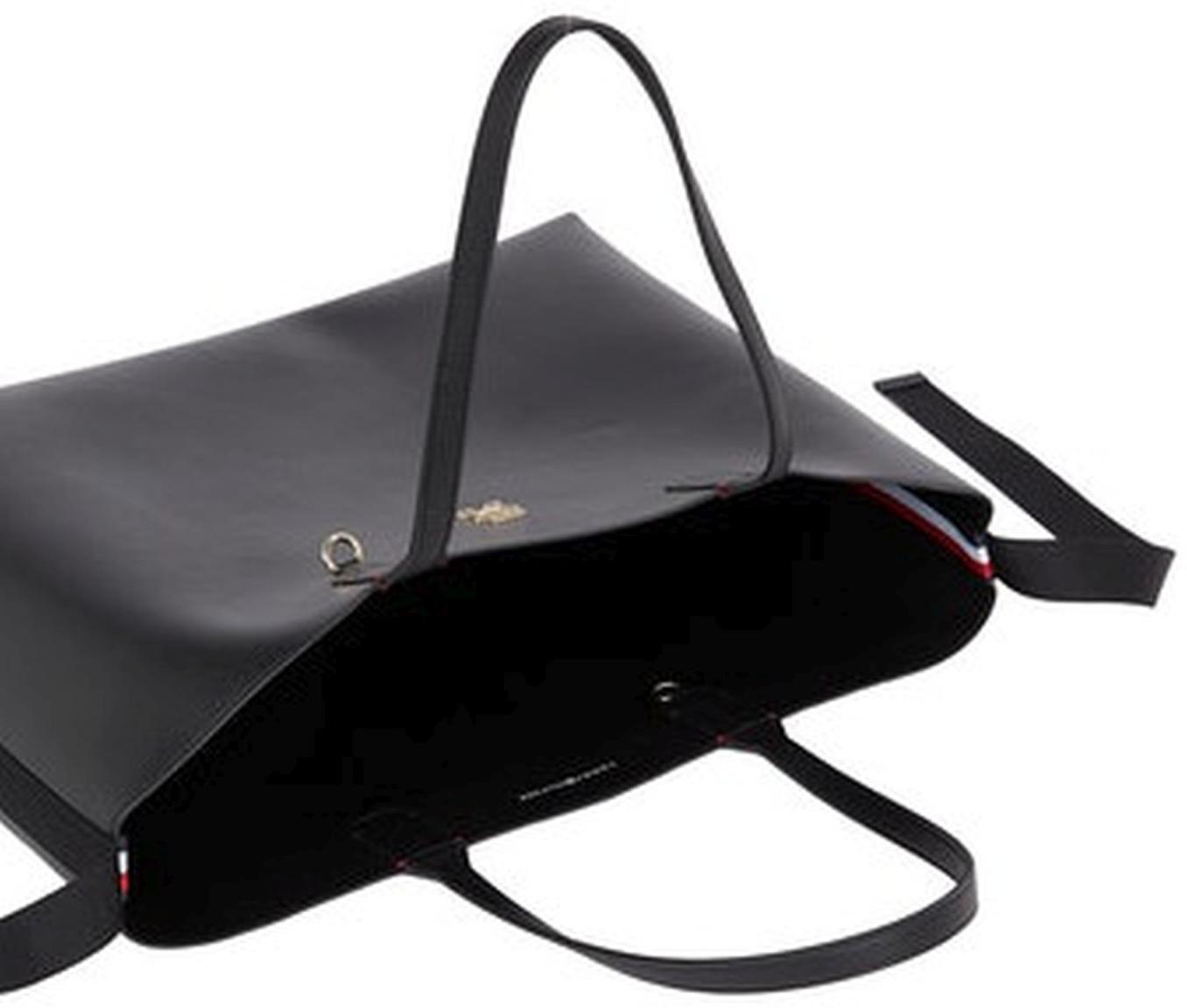 Shoppertasche geprägt Logo Tommy Hilfiger Iconic Tote Mono dunkelblau