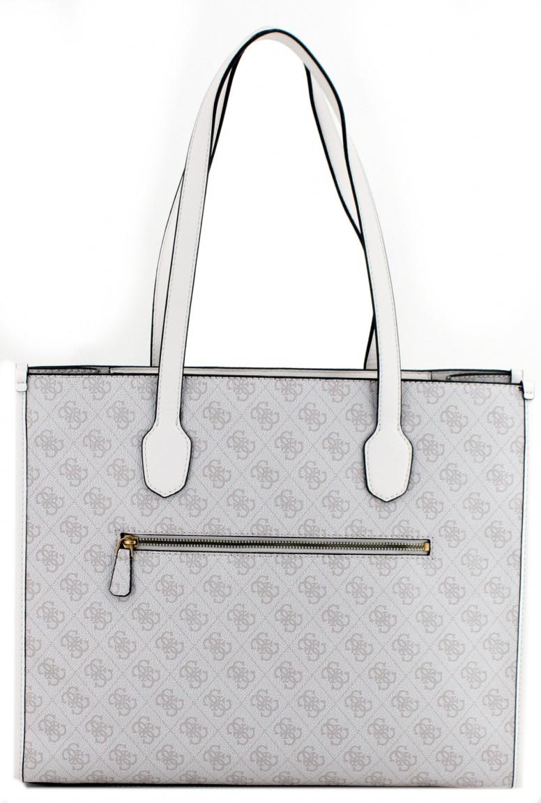 Shoppertasche mit Logoprint Guess Silvana Mocha Logo Multi