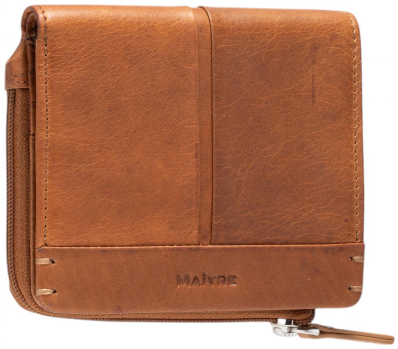 Slim Leatherwallet Woman Alberta Lemberg MAITRE Fungi Taupe