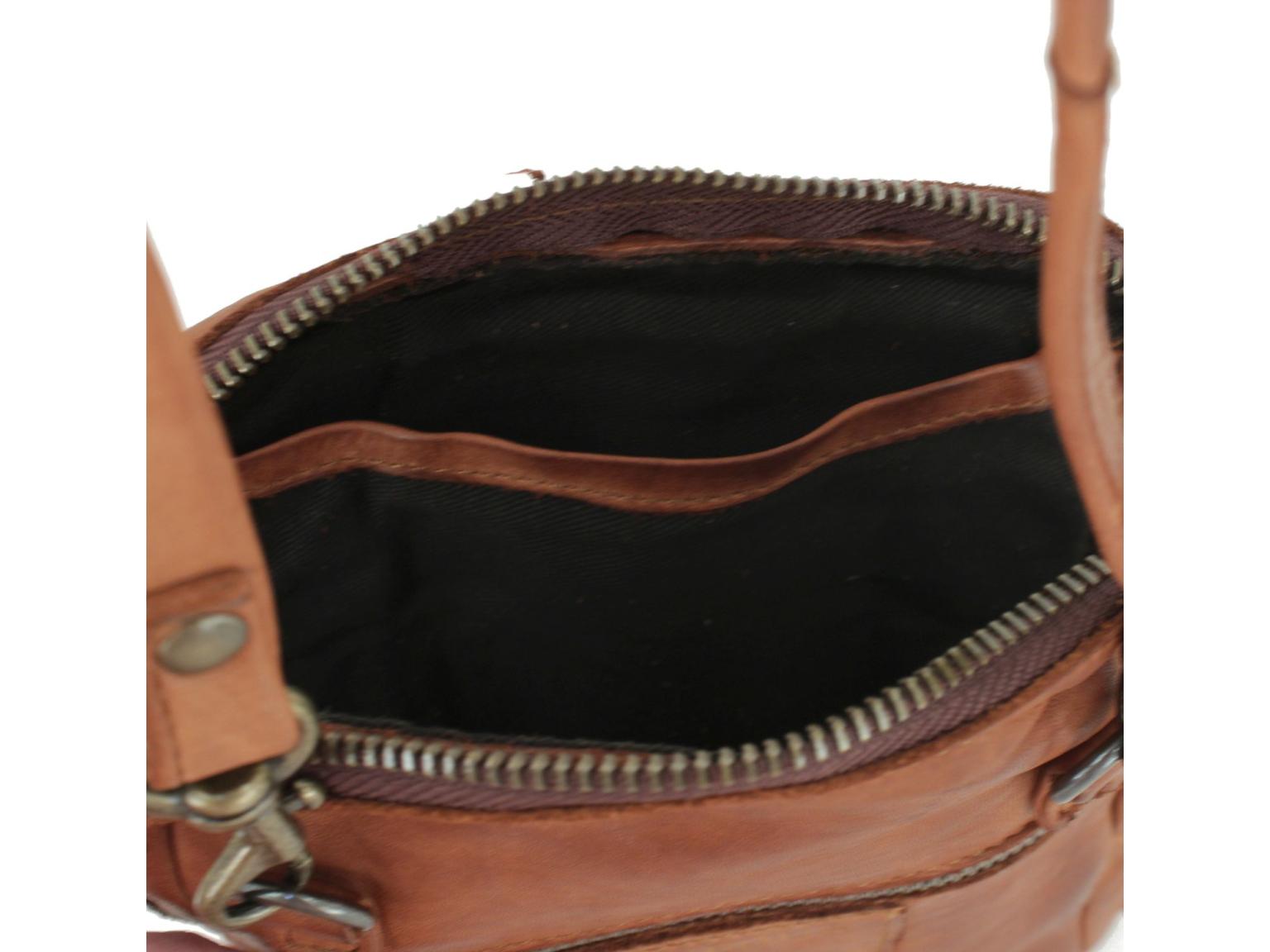 Smartphonetasche braun Leder Fransen Harbour 2nd Brigitte Cognac