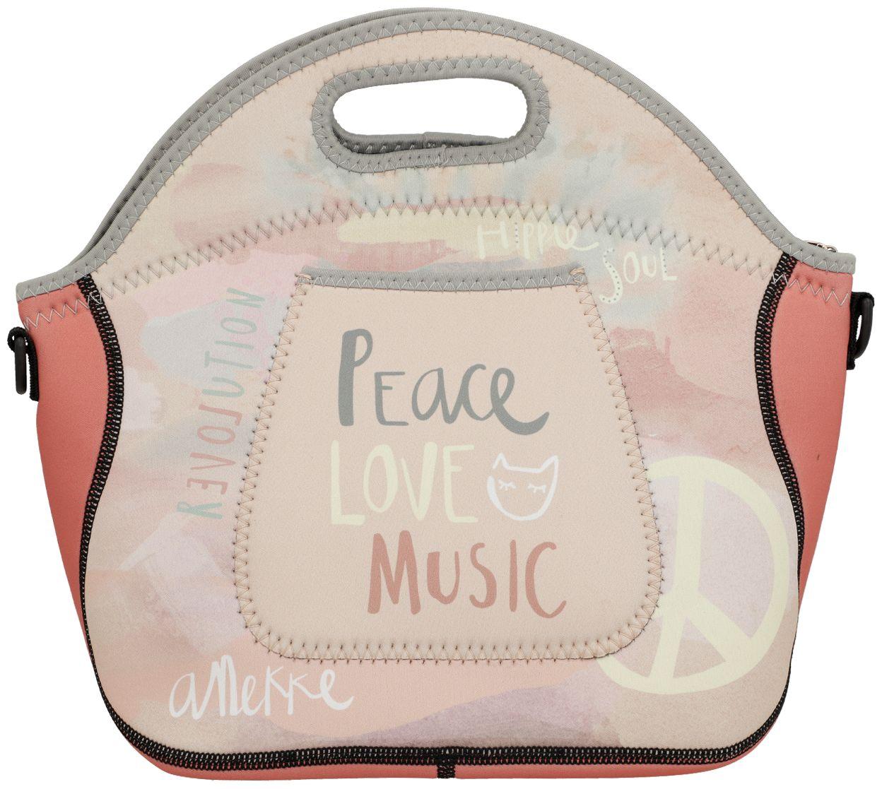 Snack Bag Anekke Peace & Love Hippie Isoliertasche Neopren