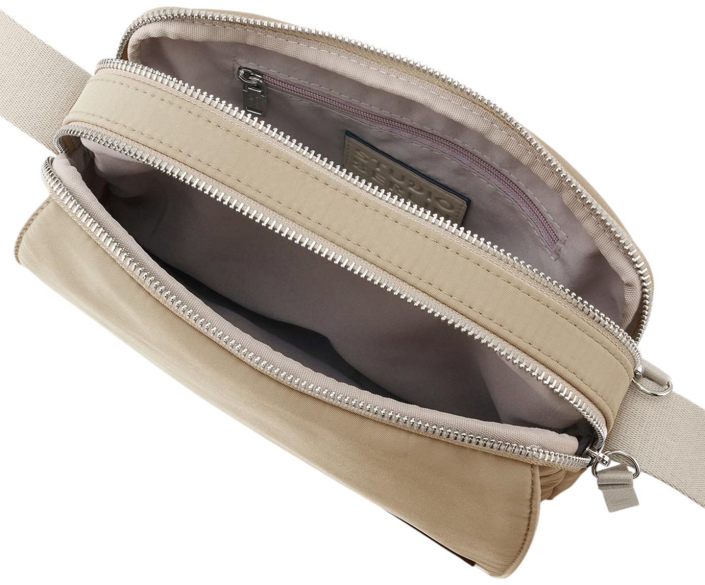 Studio Berlin Dahlem Essential Nylon Crossovertasche Beige