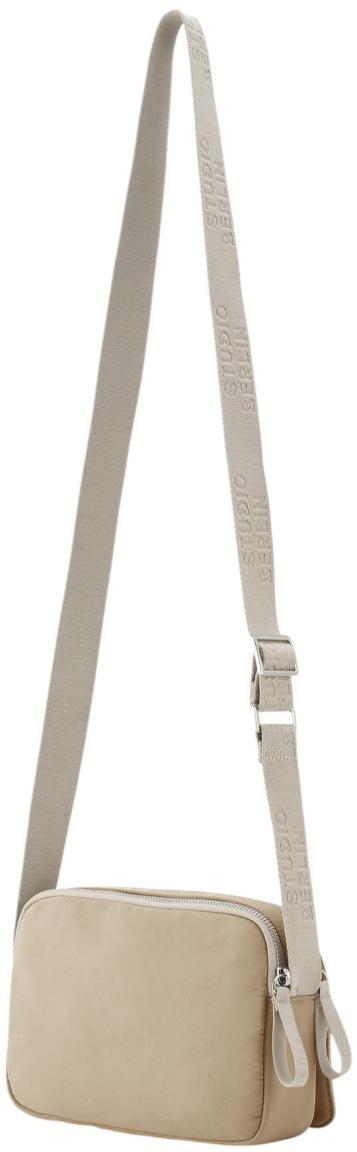 Studio Berlin Dahlem Essential Nylon Crossovertasche Beige