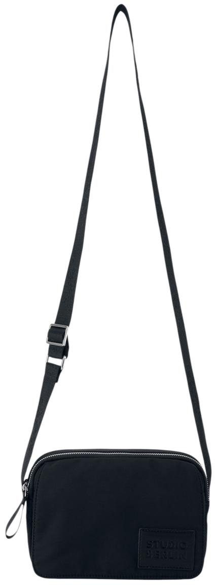 Studio Berlin Dahlem Essential Nylon Crossovertasche Schwarz