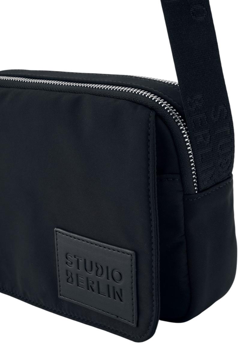 Studio Berlin Dahlem Essential Nylon Crossovertasche Schwarz