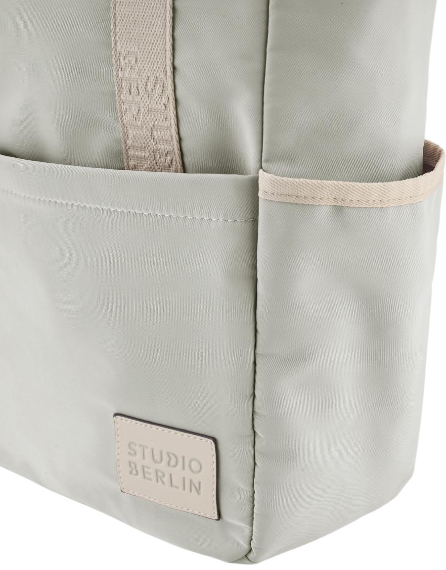Studio Berlin Kreuzberg Essential Nylon Rucksack Hellgrau