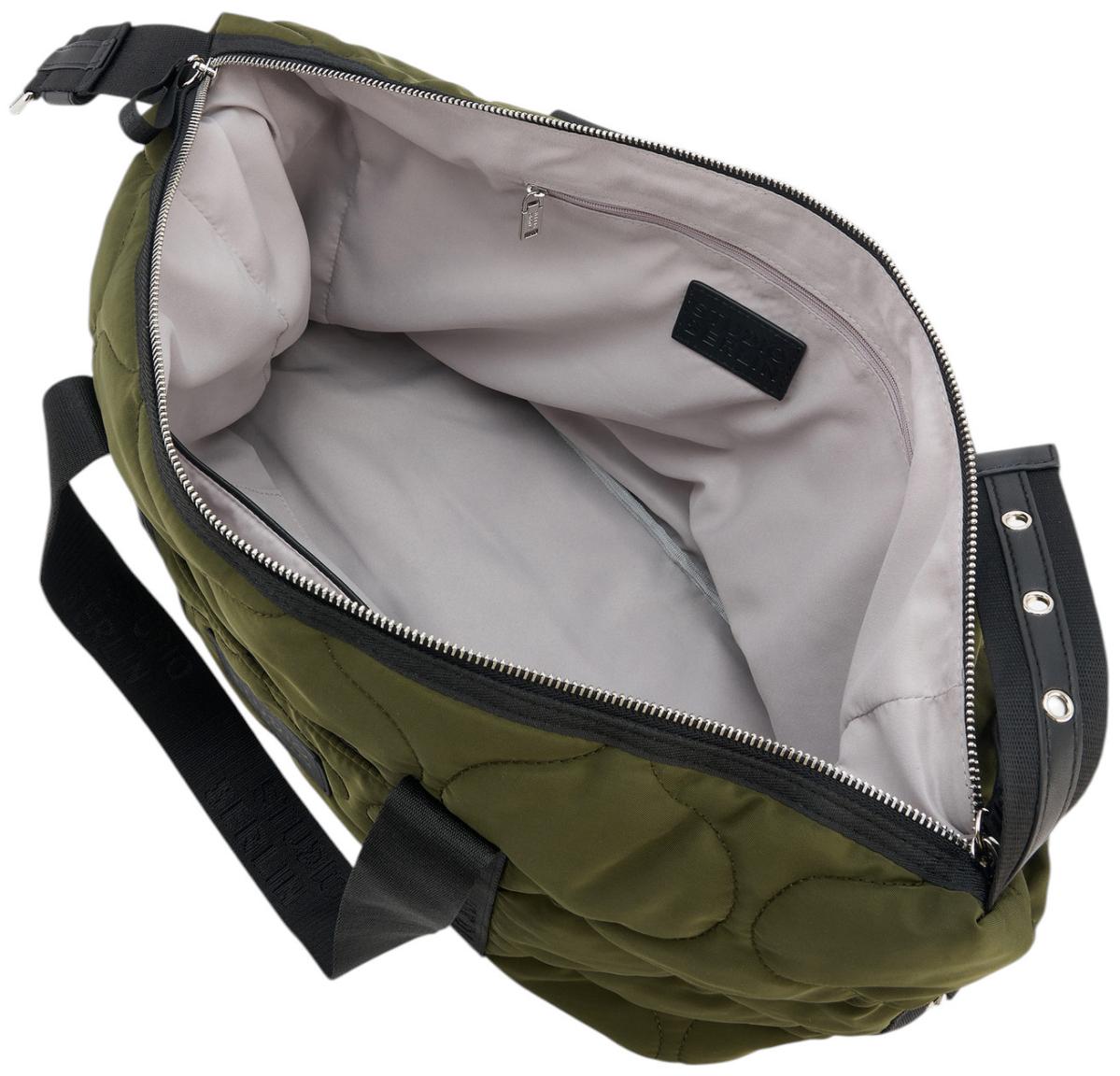 Studio Berlin Pankow Reisetasche Nylon wattiert Grün