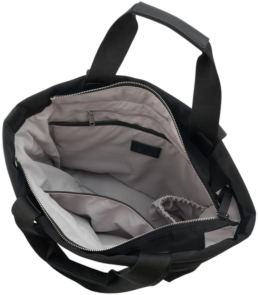 Studio Berlin Prenzlau Quilted Nylon Shopper Tasche Schwarz