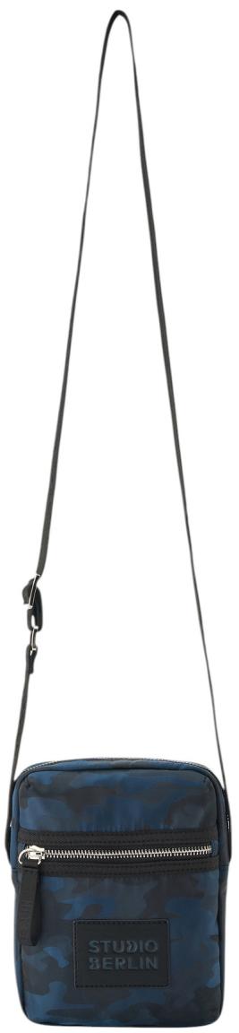Studio Berlin Rosenthal Shiny Camo Crossovertasche Camouflage - Blau