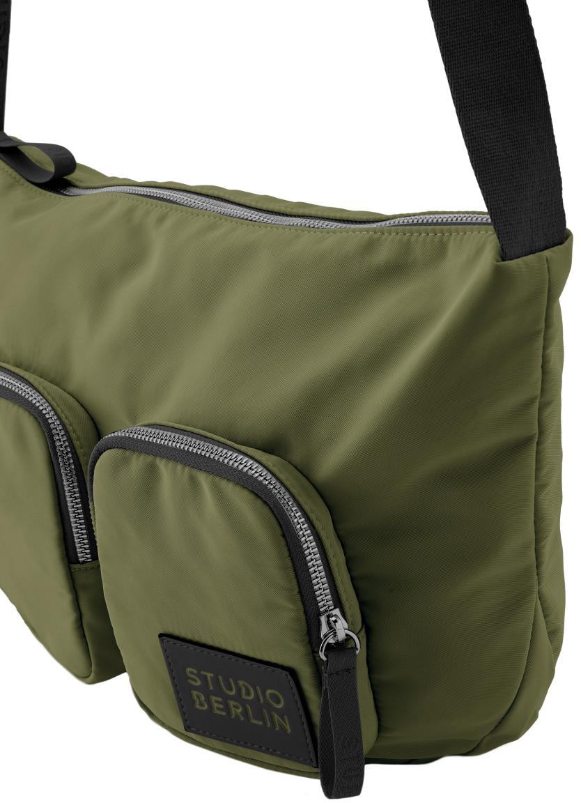Studio Berlin Tegel Essential Nylon Crossovertasche Olive - Grün
