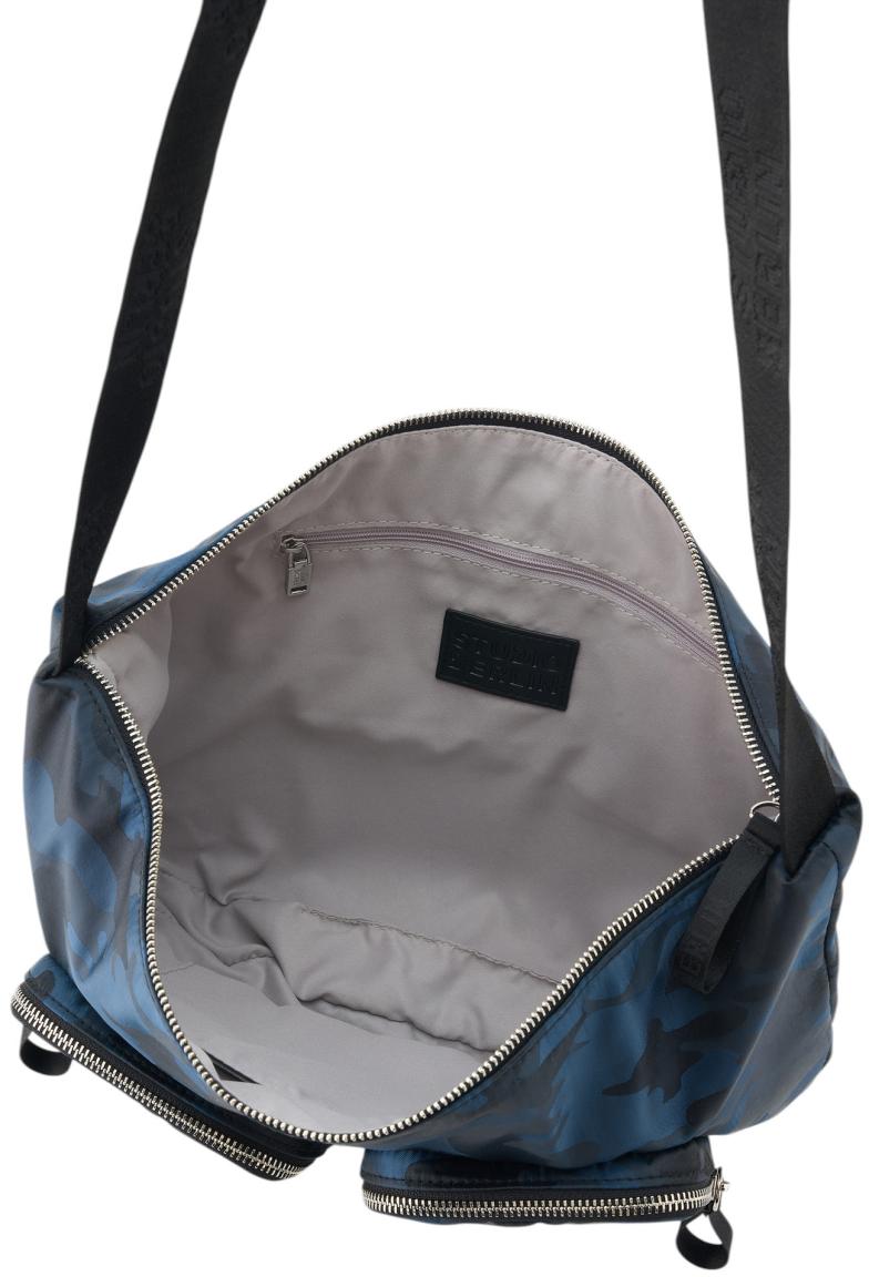 Studio Berlin Tegel Shiny Camo Crossovertasche Camouflage - Blau