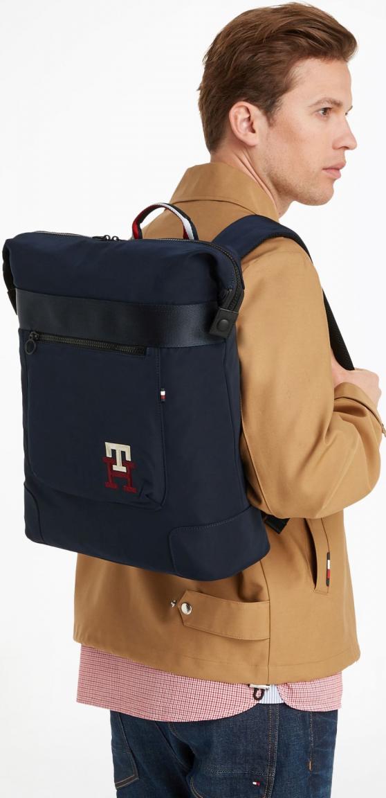 Stylischer Tommy Hilfiger Herren Rucksack Twilight Space Blue