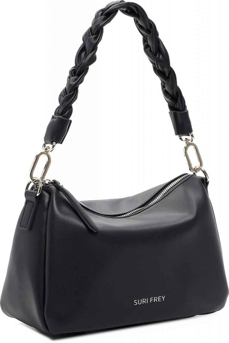 Suri Frey Abendtasche Tiffany dunkelblau Flechtriemen