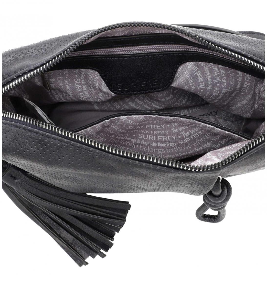 Suri Frey Crossover Tasche Nicky Blue Lasercut Optik
