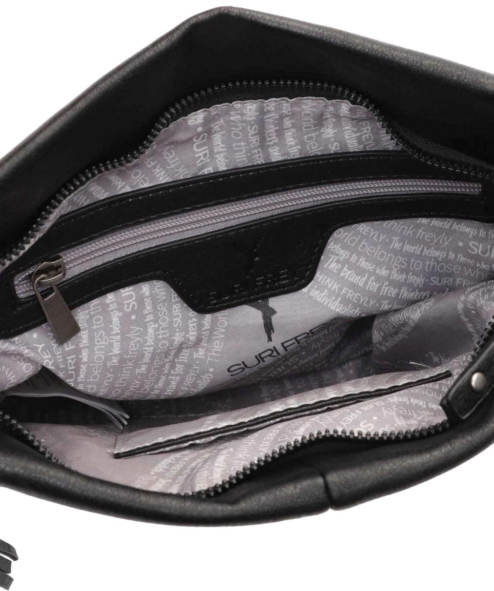 Suri Frey Crossovertasche Livy Black Teilungsnaht