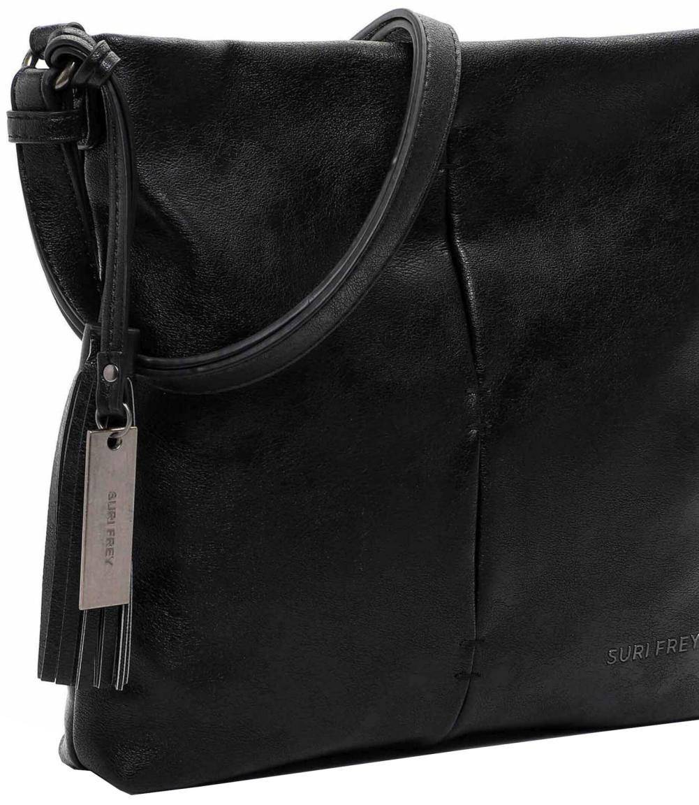Suri Frey Crossovertasche Livy Black Teilungsnaht