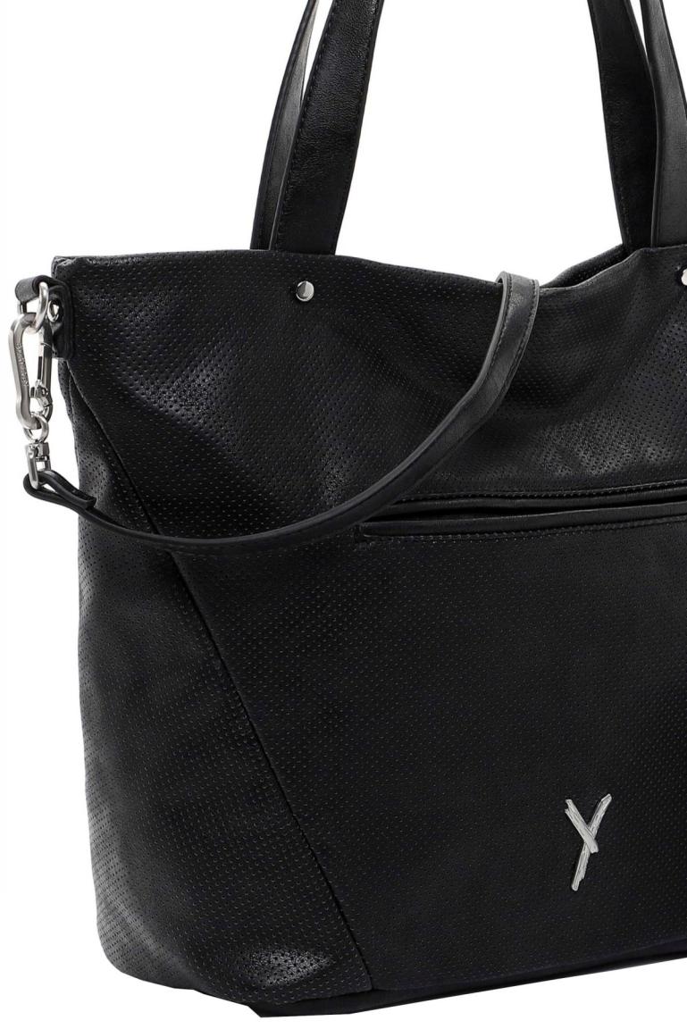 Suri Frey Laley Henkeltasche Black Stanzung vegan