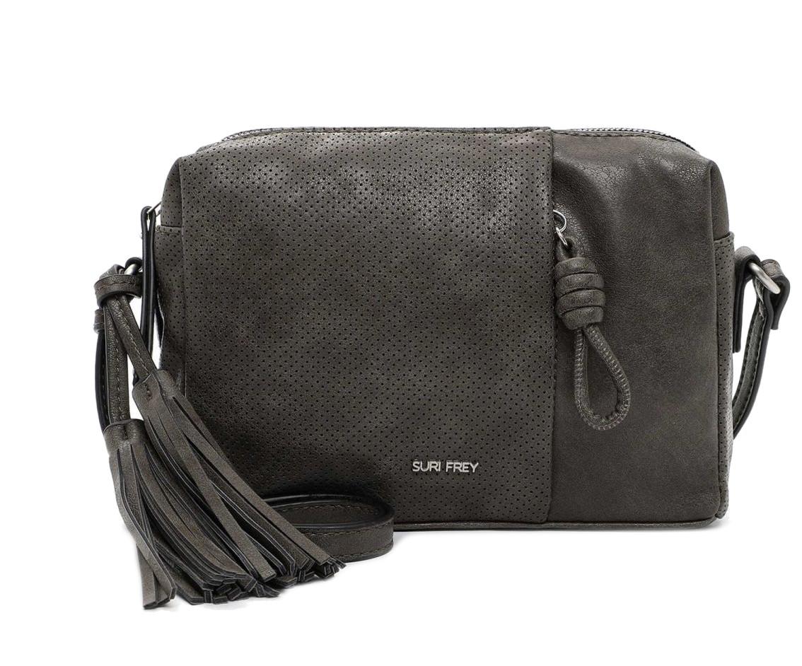 Suri Frey Schultertasche mit Perforierung Nicky fango