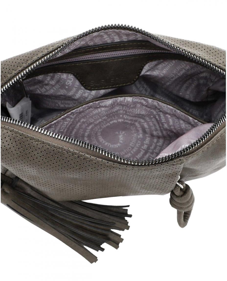 Suri Frey Schultertasche mit Perforierung Nicky fango