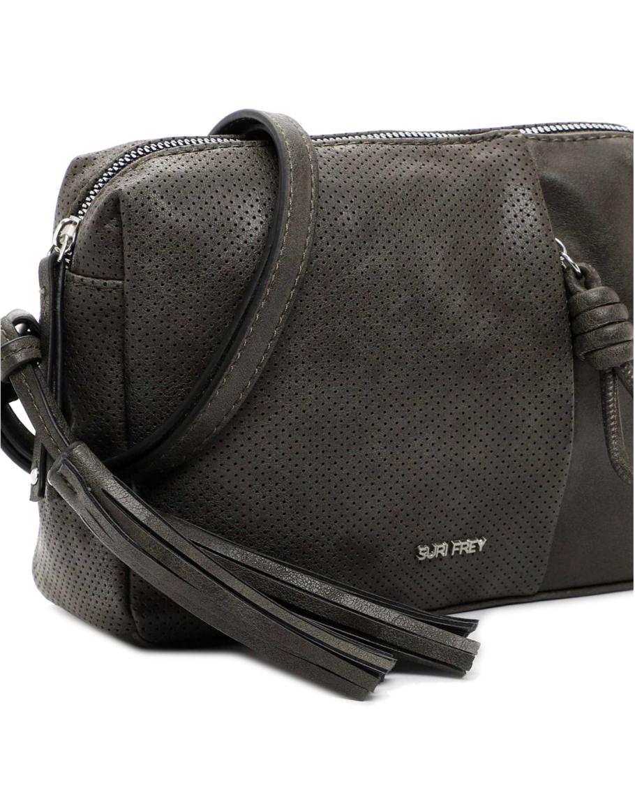 Suri Frey Schultertasche mit Perforierung Nicky fango