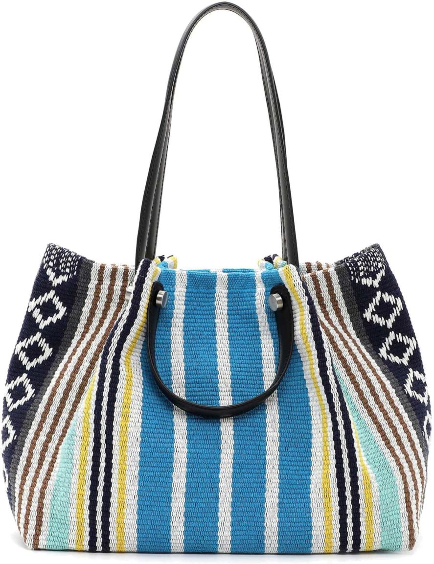 Suri Frey gewebte Sommertasche bunt Blau