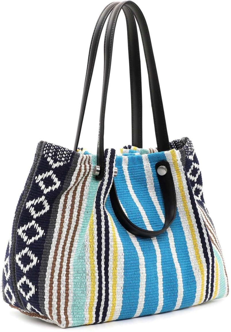 Suri Frey gewebte Sommertasche bunt Blau