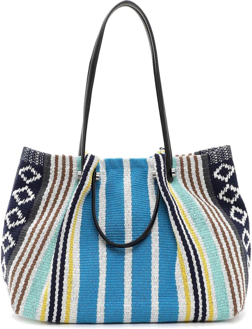 Suri Frey gewebte Sommertasche bunt Blau