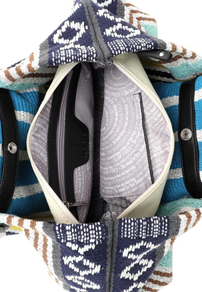 Suri Frey gewebte Sommertasche bunt Blau