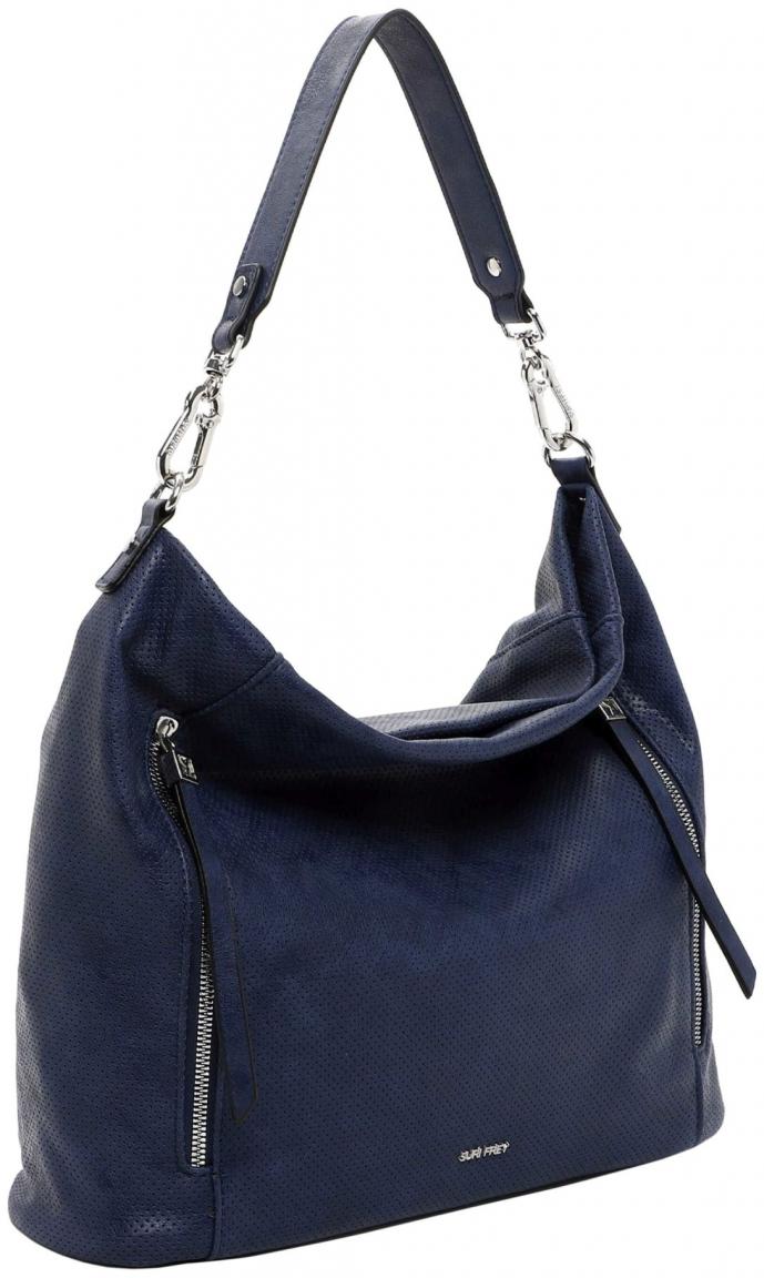 Suri Frey marineblaue Schultertasche Suzy Perforation Navy