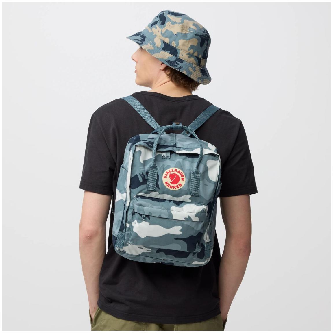 Tagesrucksack Fjällräven Kanken Graphics Chalkrose Hidden Animals