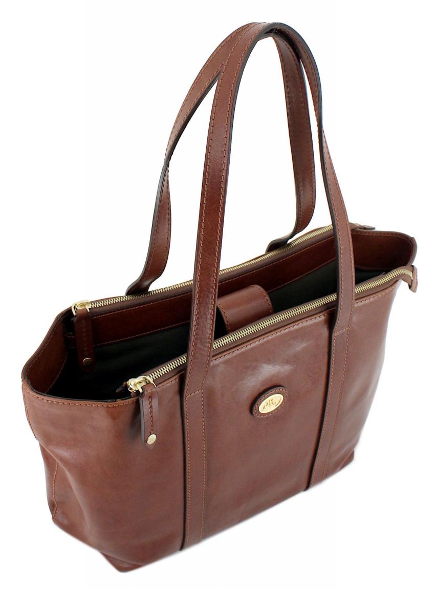 The Bridge Henkeltasche Story Donna Florenz Leder braun