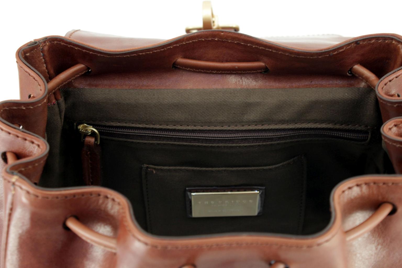 The Bridge Lederrucksack Story Donna braun Drawstring