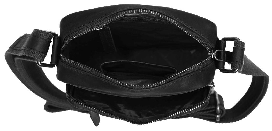 The Chesterfield Brand Wax Pull Up Birmingham Umhängetasche schwarz