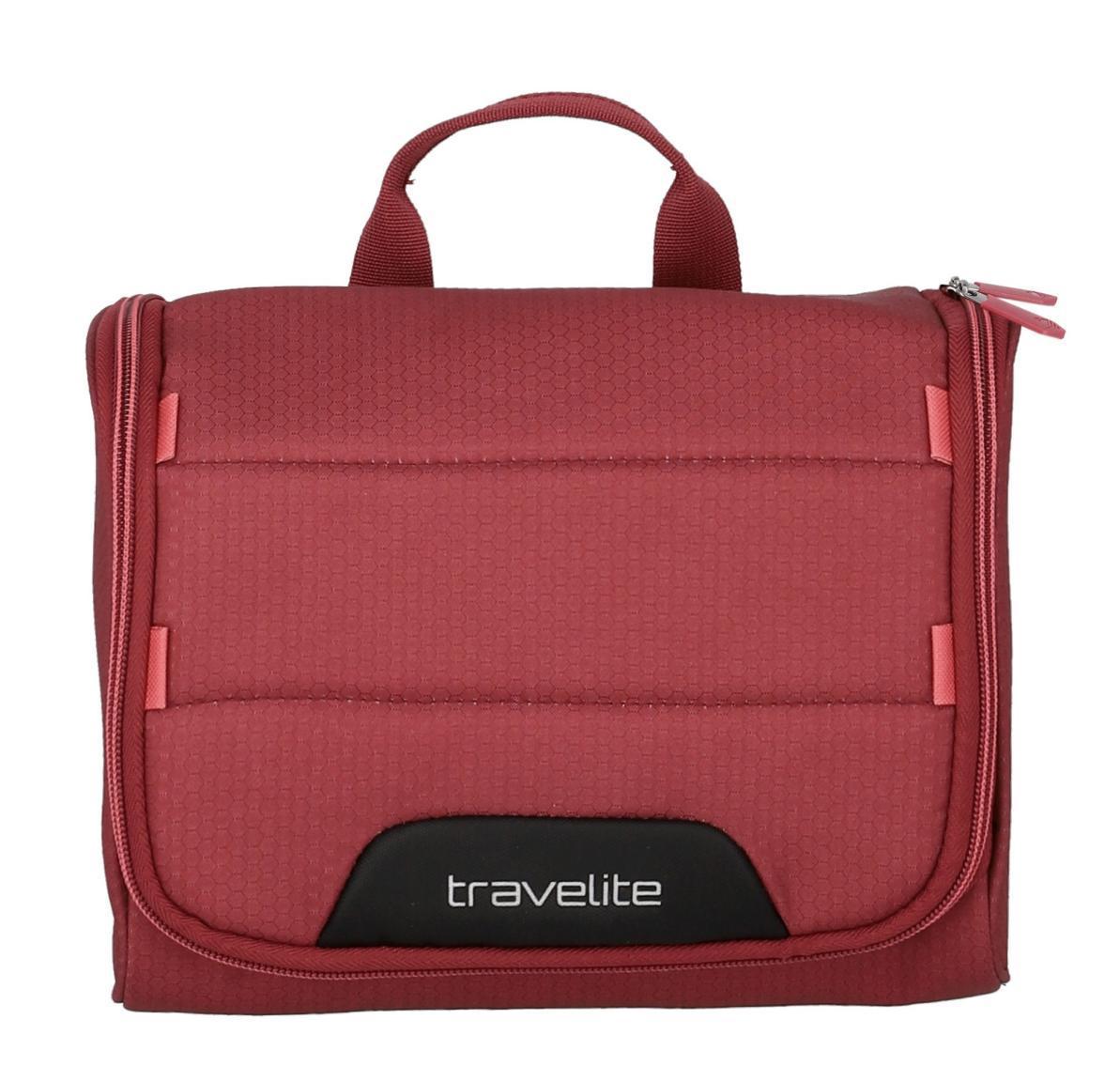 Toilettetasche beerenrot Travelite Skaii Kulturtasche Abendrot