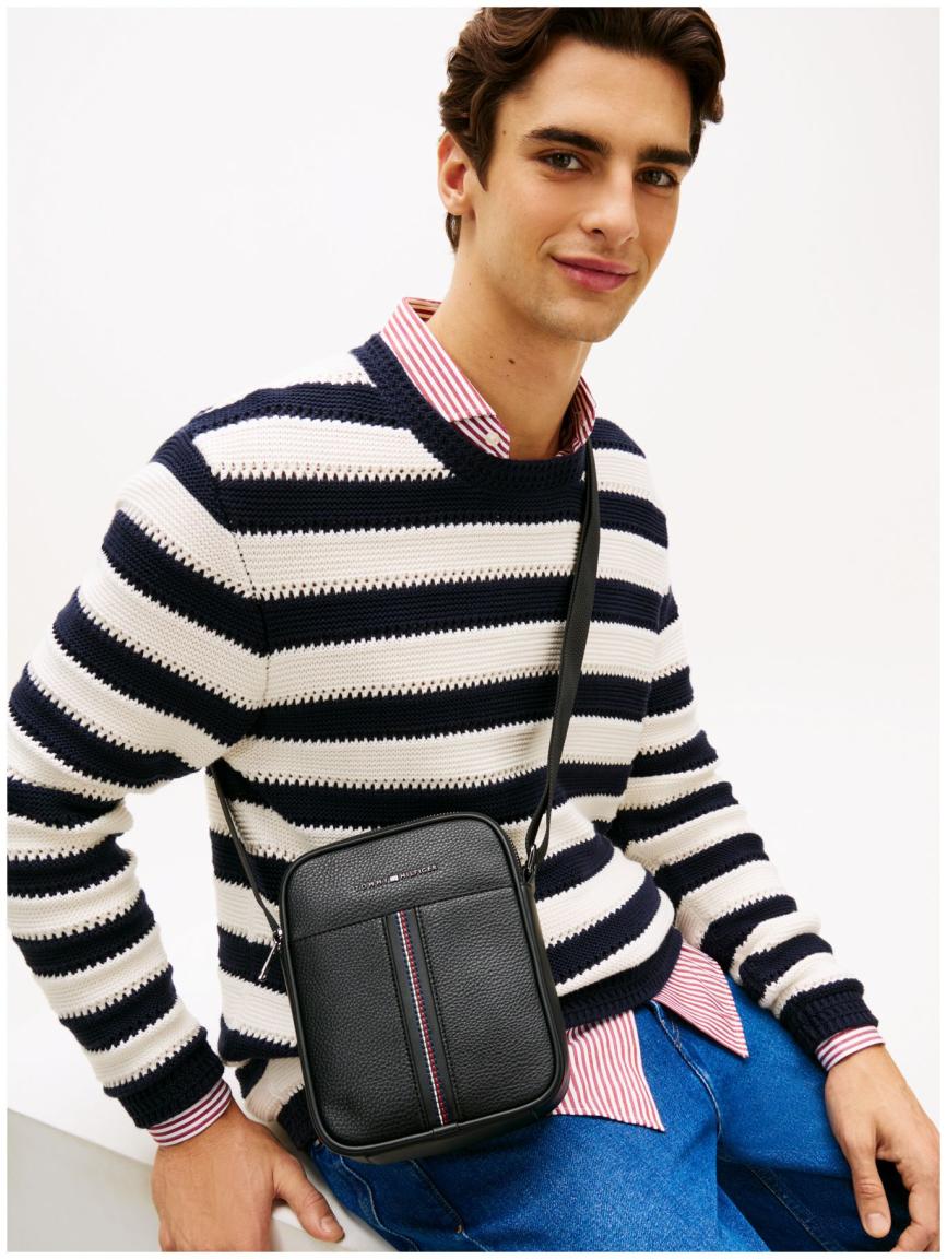 Tommy Hilfiger Central Mini Reporter Herrentasche Schwarz