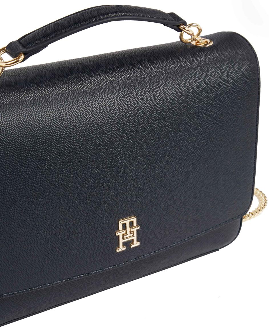 Tommy Hilfiger Crossovertasche mit Überschlag navy